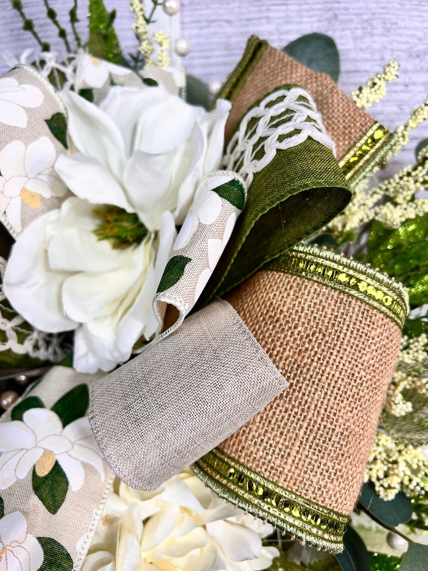 Elegant Spring Hydrangea Teardrop Swag Wreath, Front Door Decor, Seasonal Floral Accent, Everyday decor for door