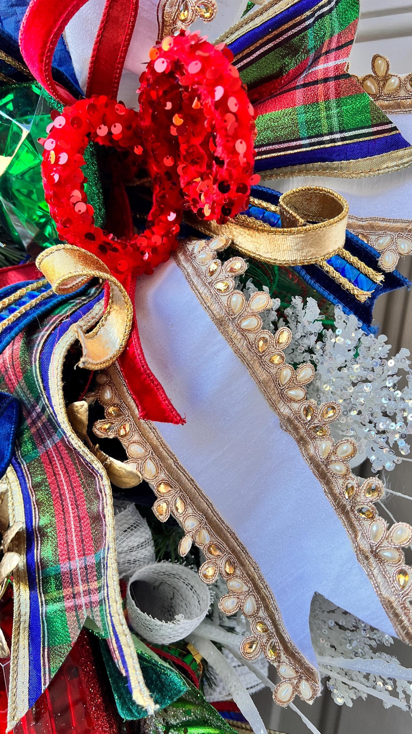 Handmade Nutcracker Christmas Wreath Holiday Decor