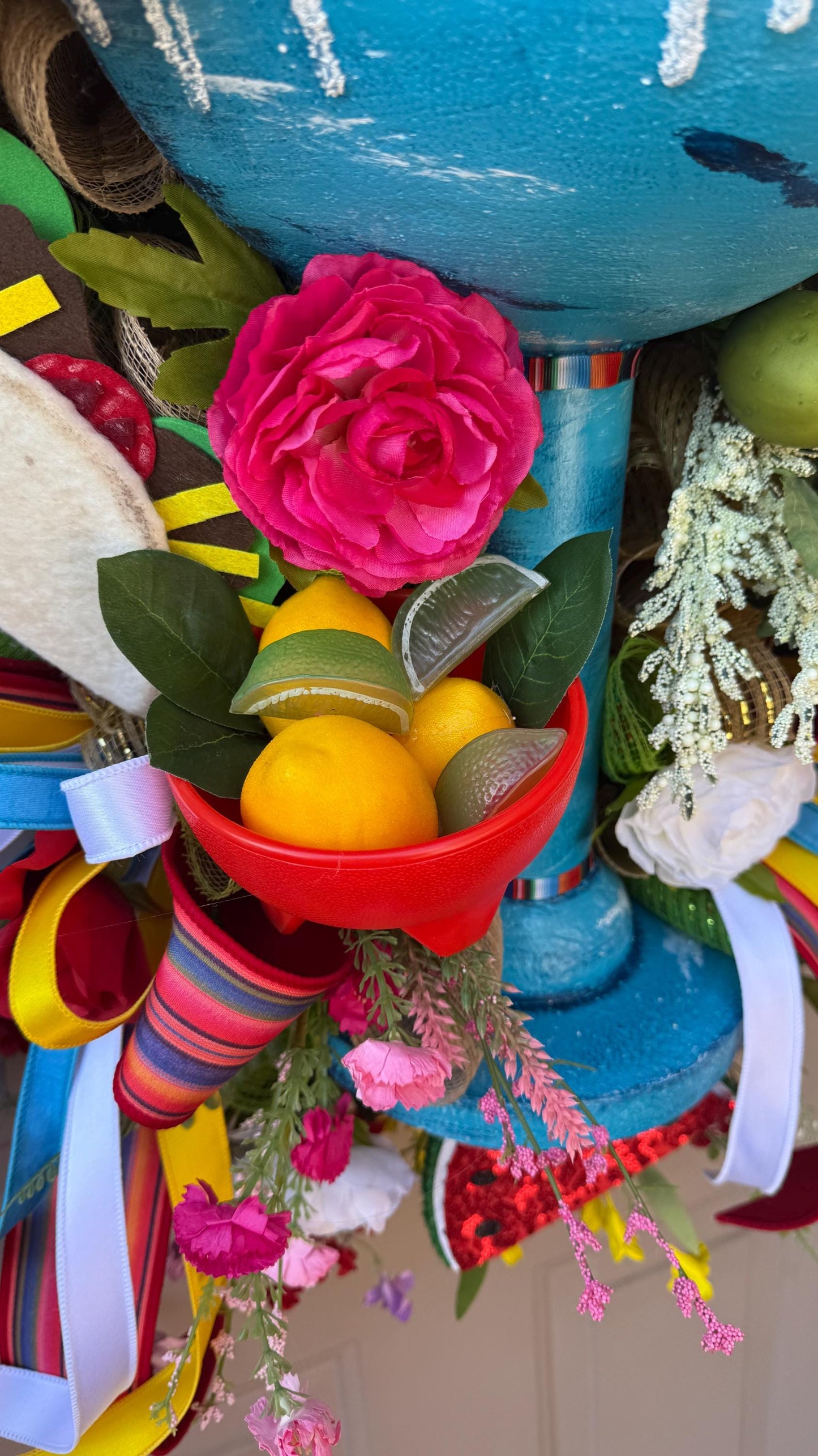Margarita Fiesta Wreath: Luxury Cinco de Mayo Restaurant Decor