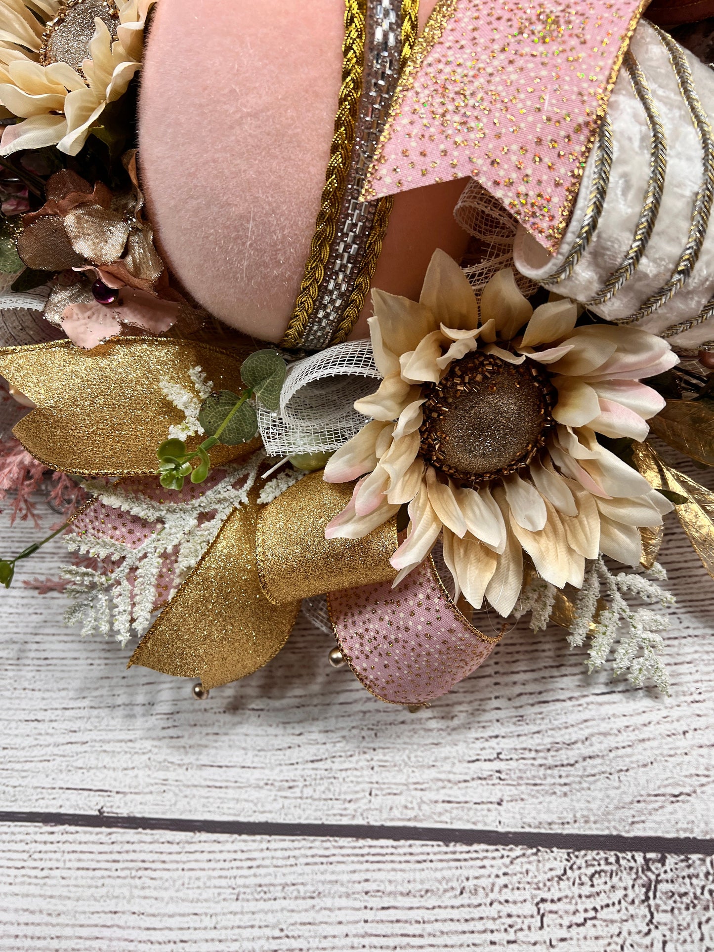 Handmade Jeweled Easter Egg Wreath: Elegant Spring Door Decor