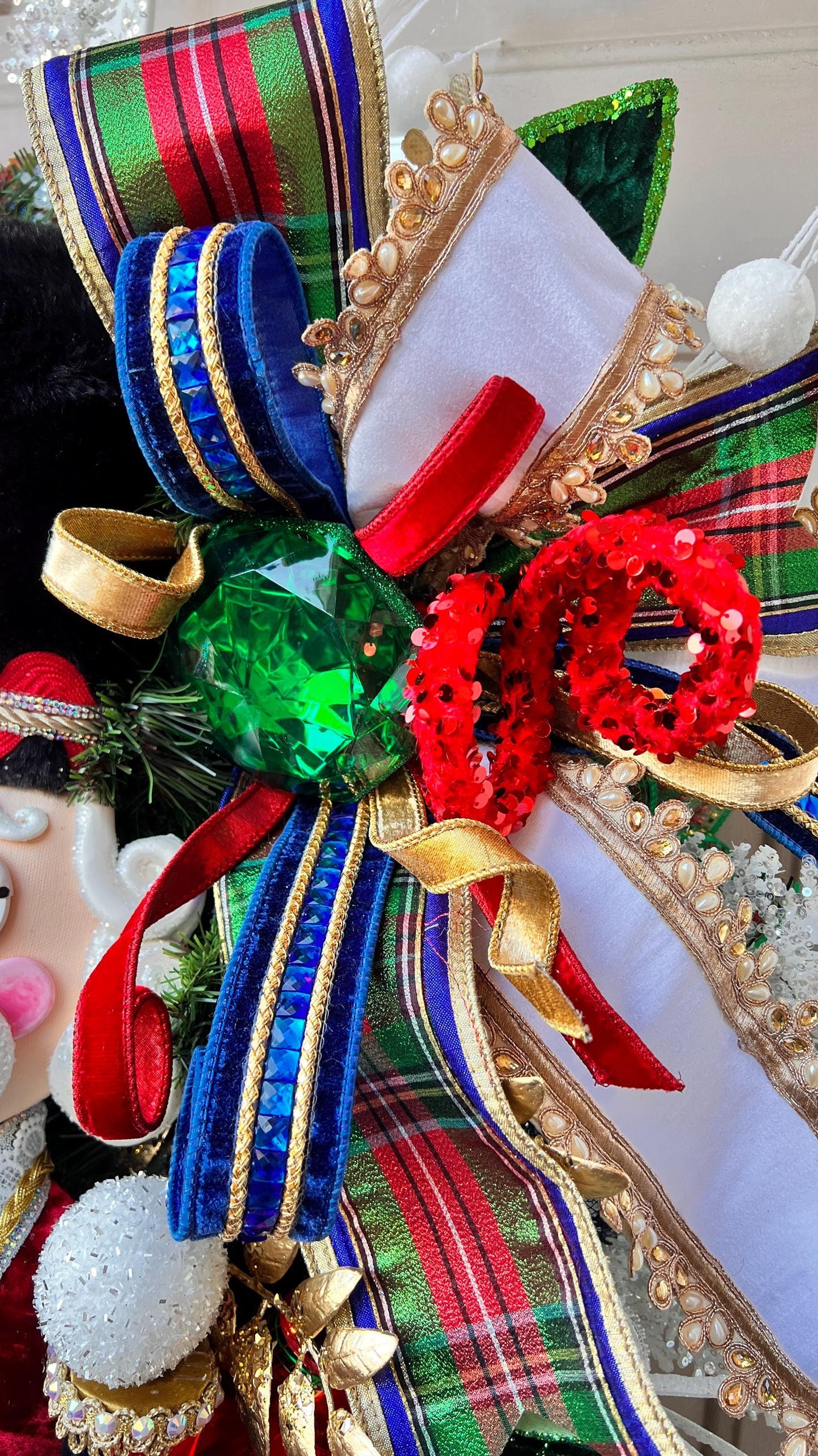 Handmade Nutcracker Christmas Wreath Holiday Decor