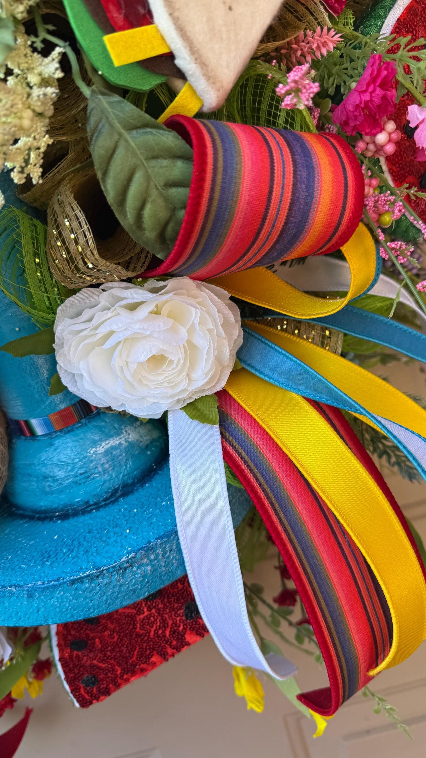 Margarita Fiesta Wreath: Luxury Cinco de Mayo Restaurant Decor