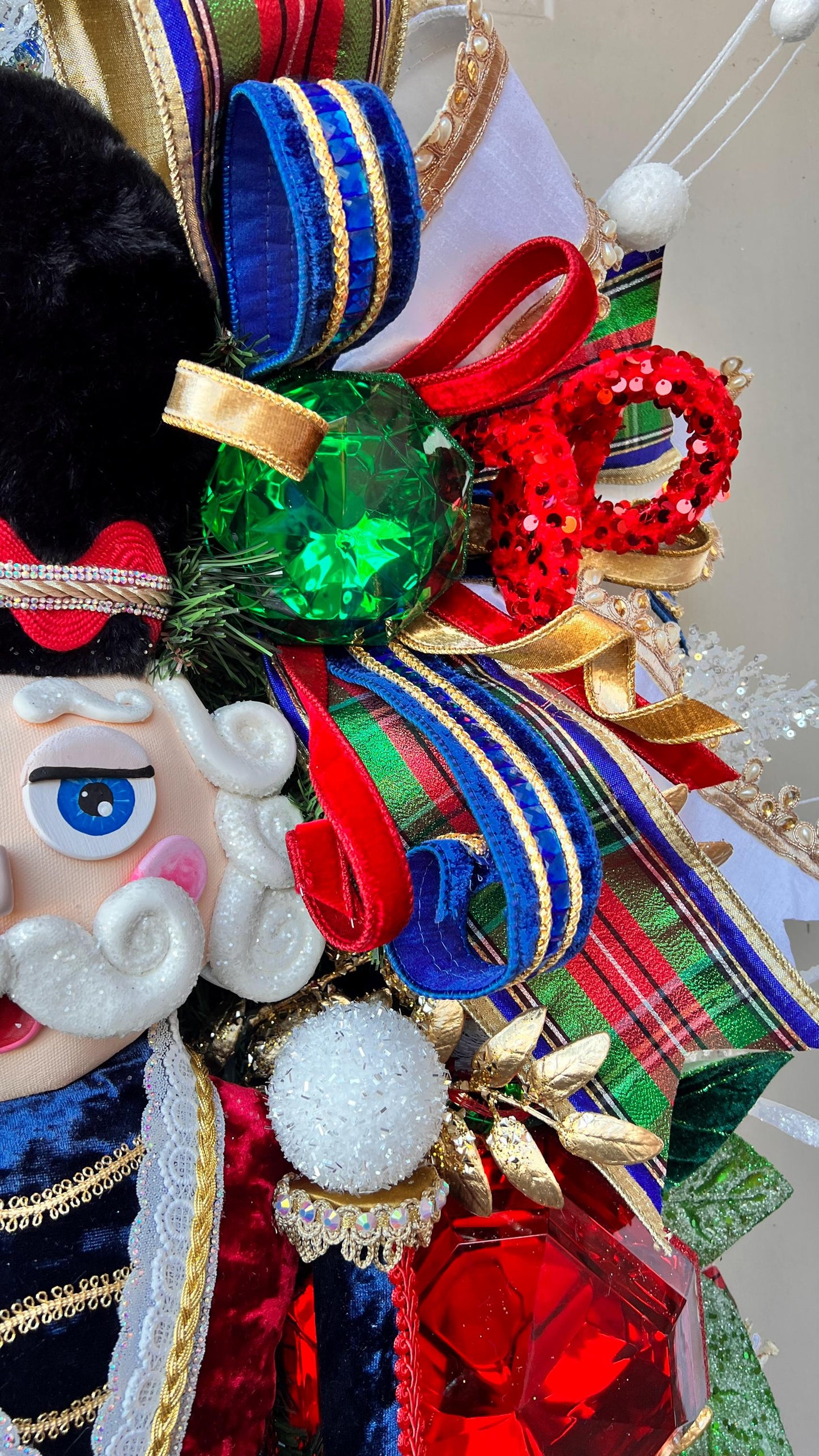 Handmade Nutcracker Christmas Wreath Holiday Decor