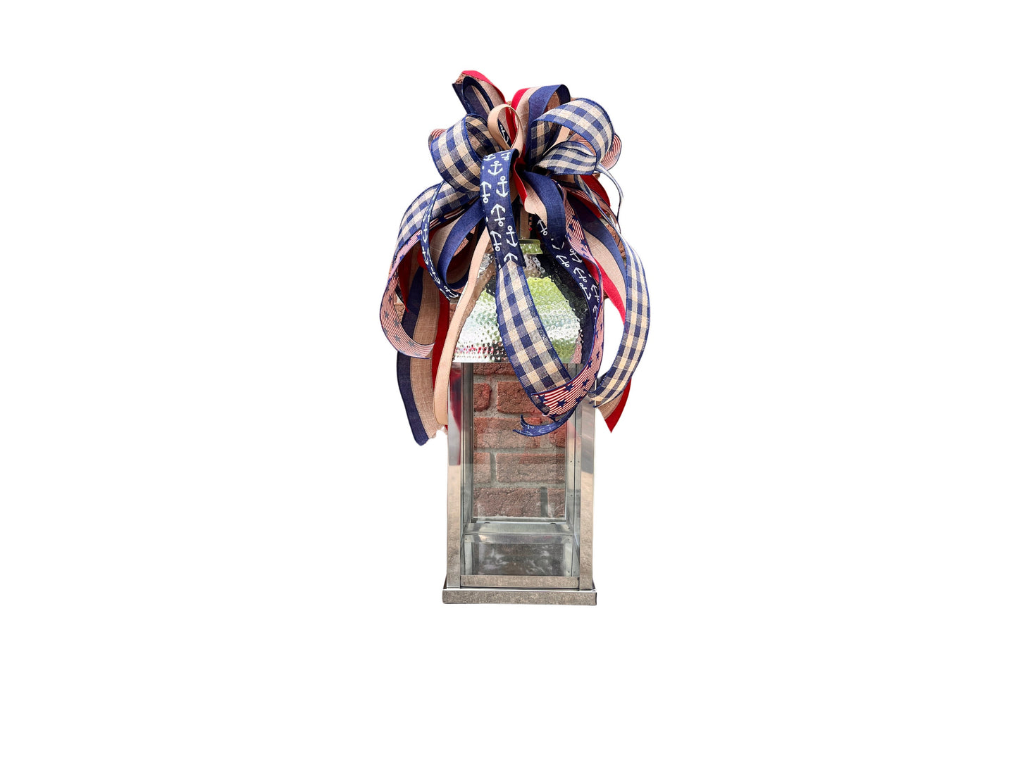 Patriotic Anchor Bow: Stars and Stripes Summer Home Decor