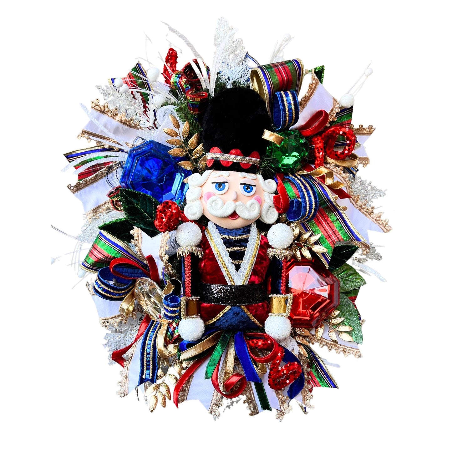 Handmade Nutcracker Christmas Wreath Holiday Decor