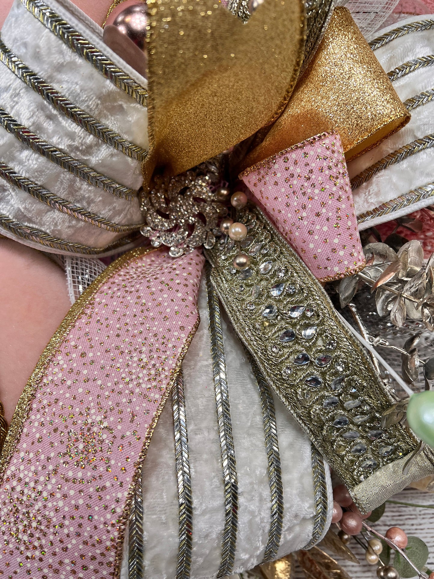Handmade Jeweled Easter Egg Wreath: Elegant Spring Door Decor
