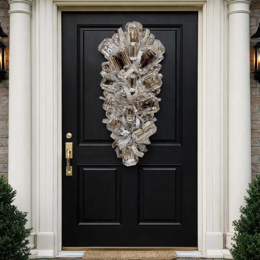 Extra Large Jewel Swag  Luxury Front Door or Interior Statement DécorGlam Jewel Swag Elegant Silver Entryway Accent